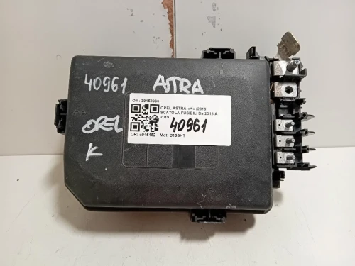 Scatola Fusibili 39158960 Opel Astra K 2016