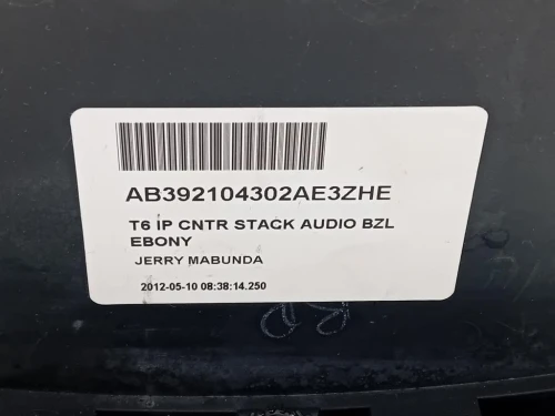 Console Centrale AB39-18K811-AD Ford Ranger IV 2012