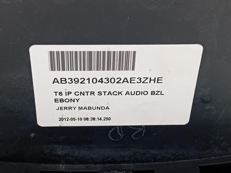 Console Centrale AB39-18K811-AD Ford Ranger IV 2012