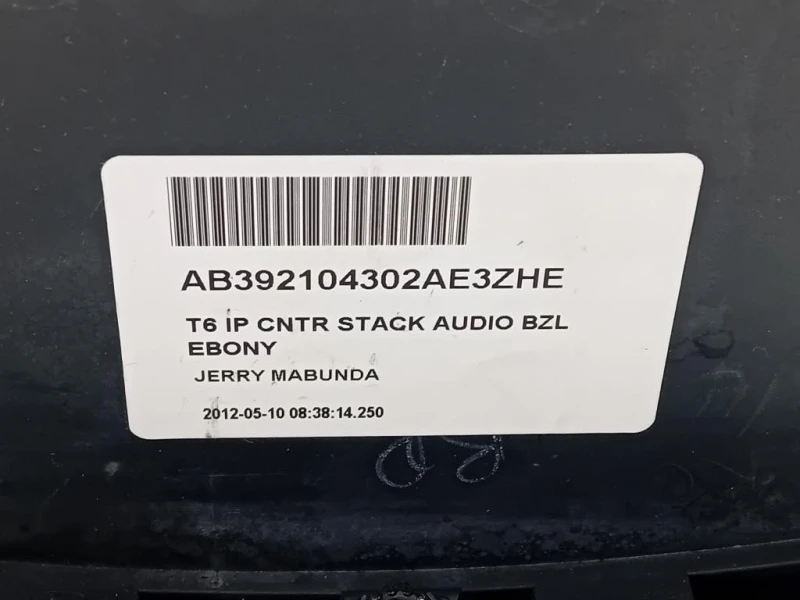 Console Centrale AB39-18K811-AD Ford Ranger IV 2012