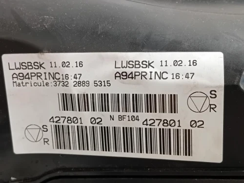 Scatola Fusibili Peugeot 2008 I 2016