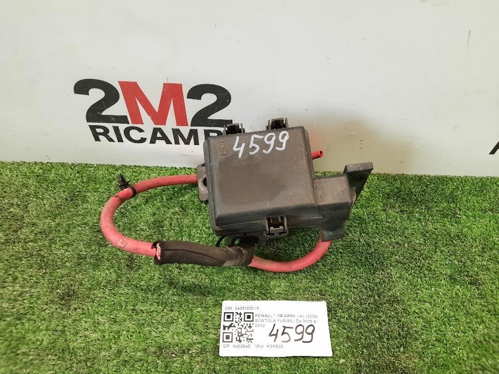 Scatola Fusibili 243510001R Renault Mégane III 2009