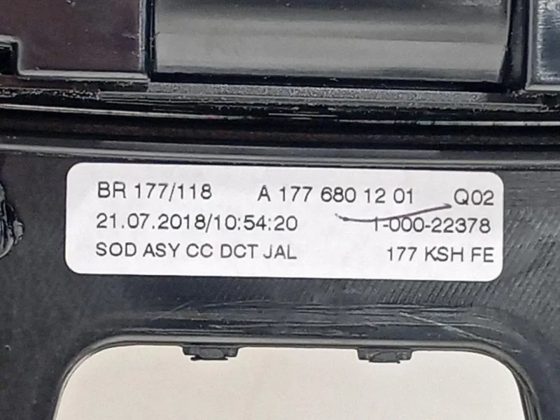 Console Centrale CONSOLE CENTRALE Mercedes Classe A W177 2018