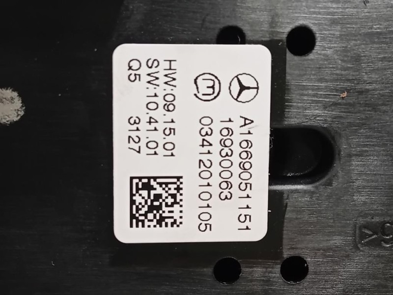 Console Centrale A166 680 1817 Mercedes Classe ML W166 2012