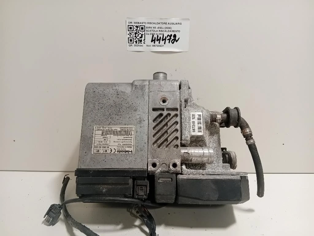 Scatola Riscaldamento WEBASTO RISCALDATORE AUSILIARIO 6412691894202 Bmw X5 E53 2000
