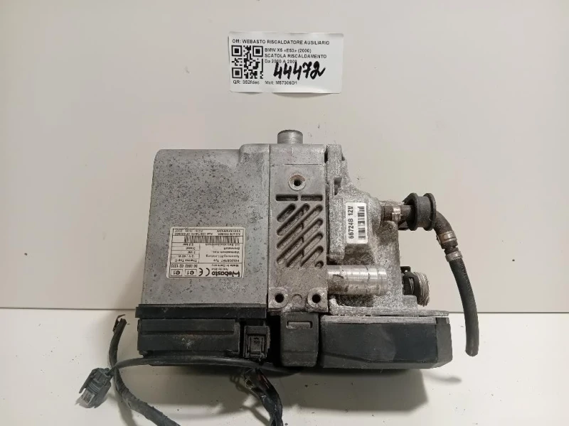 Scatola Riscaldamento WEBASTO RISCALDATORE AUSILIARIO 6412691894202 Bmw X5 E53 2000