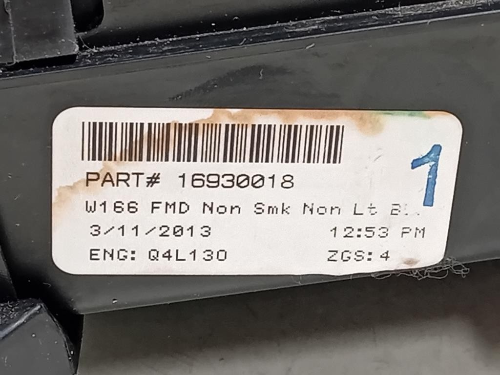 Console Centrale ANT 16930018 Mercedes Classe ML W166 2012