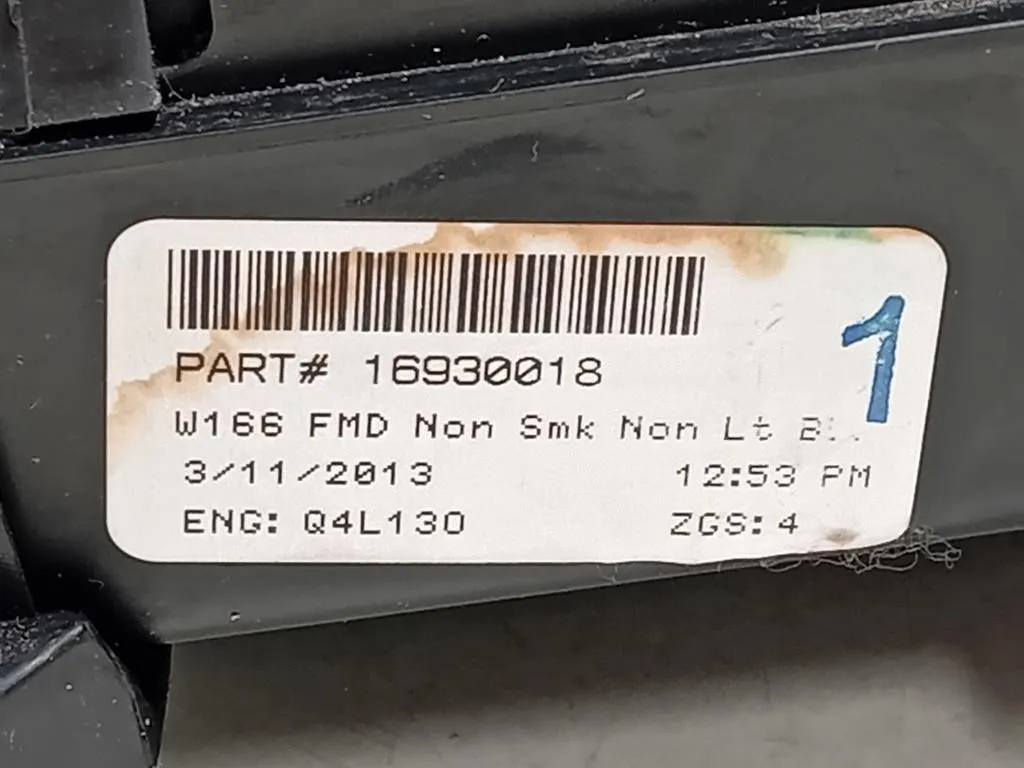 Console Centrale ANT 16930018 Mercedes Classe ML W166 2012