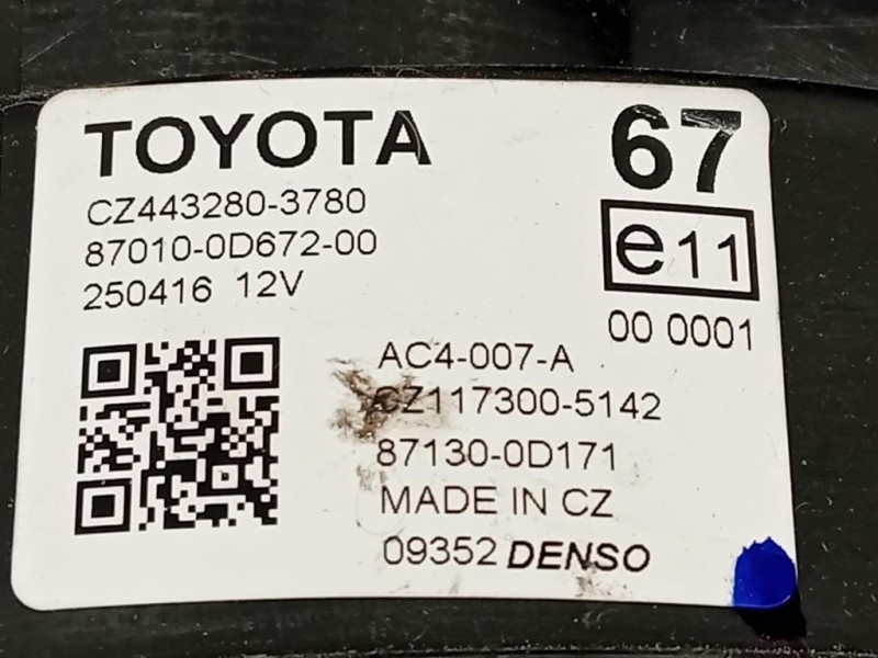 Scatola Riscaldamento 87050-0D301 Toyota Yaris IV 2017