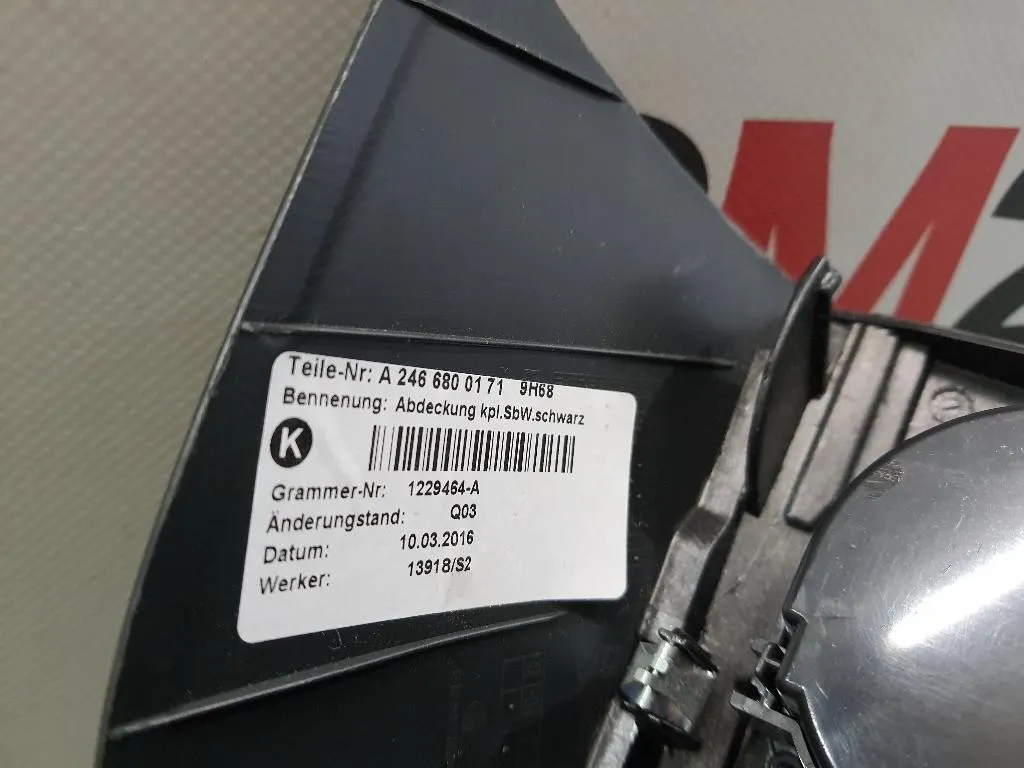 Console Centrale Centrale A2469008415 A2466800171 Mercedes Classe B W246 2014