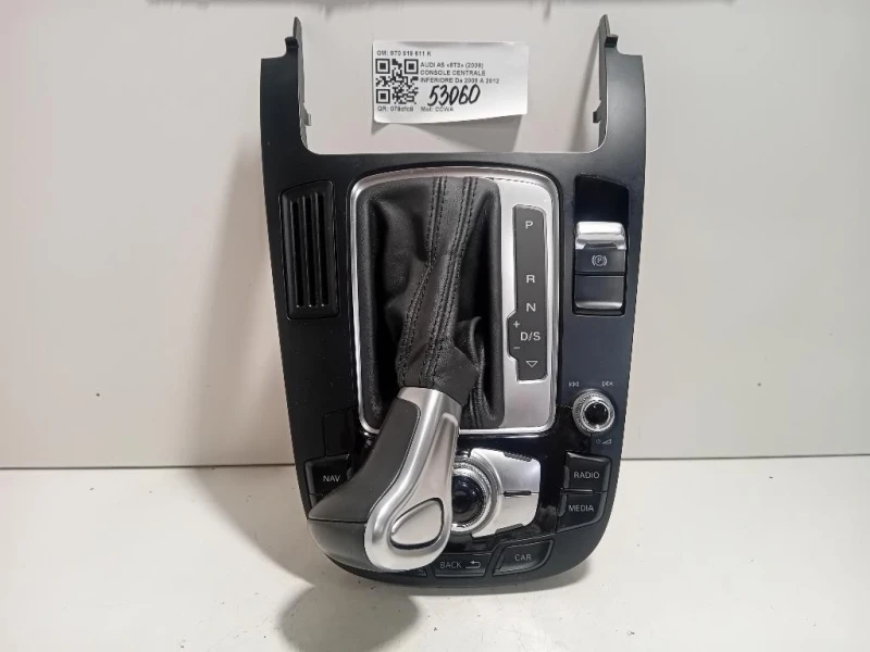 Console Centrale Inferiore 8T0 919 611 K Audi A5 8T3 2008