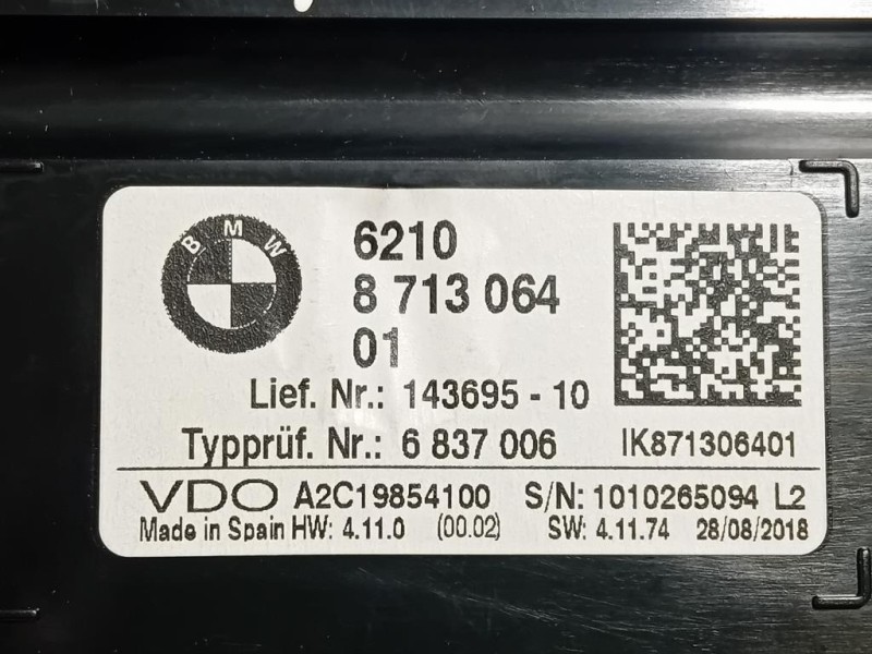 Contachilometri 143695-10 Bmw Serie 1 F21 Berlina 2012