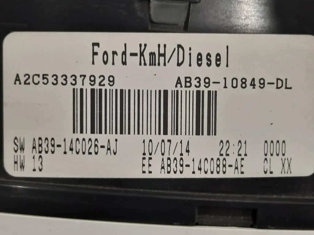 Contachilometri AB39-10849-DL Ford Ranger IV 2012