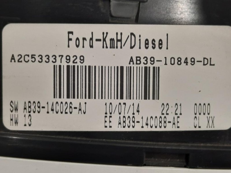 Contachilometri AB39-10849-DL Ford Ranger IV 2012
