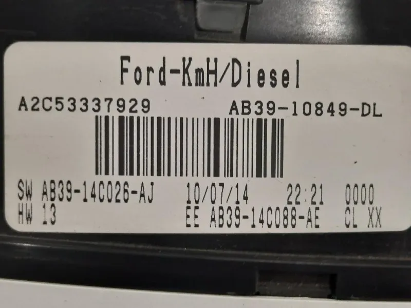 Contachilometri AB39-10849-DL Ford Ranger IV 2012