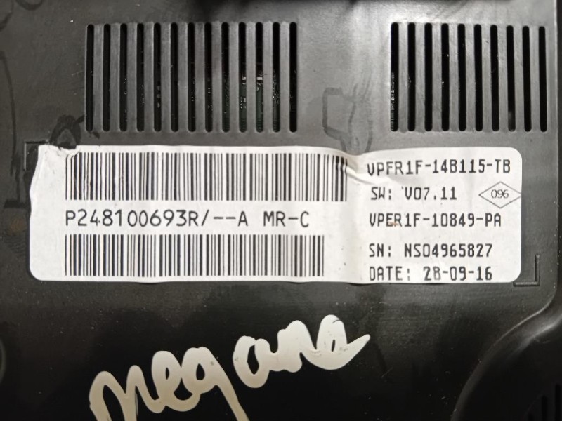 Contachilometri 2472185 Renault Mégane IV 2016