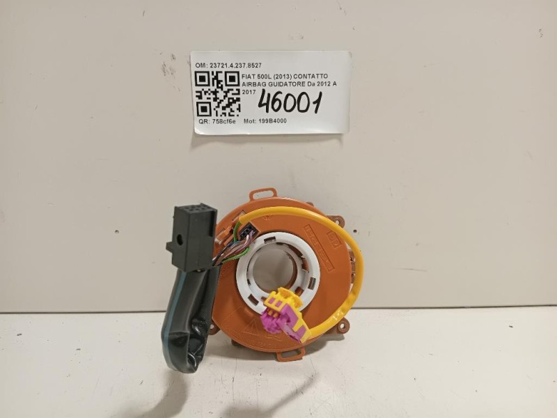 Contatto Airbag Guidatore CONTATTO AIRBAG GUIDATORE Fiat 500L 2013