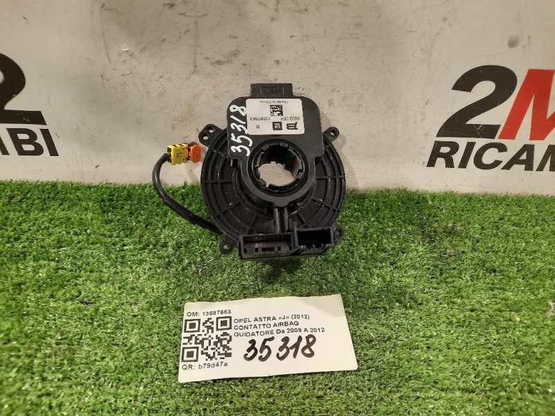 Contatto Airbag Guidatore 13587663 Opel Astra J 2012