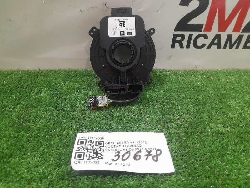 Contatto Airbag Guidatore 22914039 Opel Astra J 2012