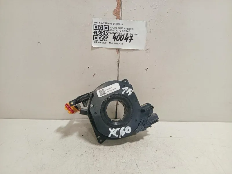 Contatto Airbag Guidatore ANJ761003B 31313818 Volvo XC60 I 2009