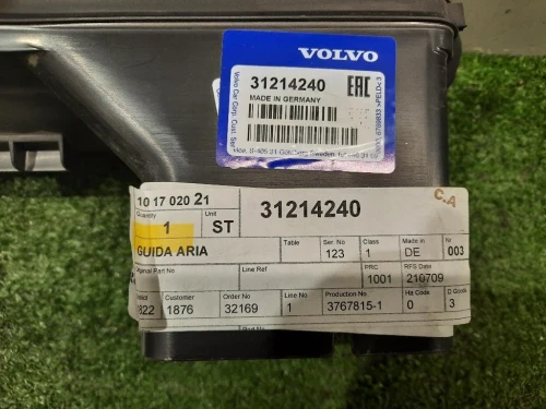 Convogliatore ARIA Paraurti ANT SX 31214240 Volvo S80 II 2007
