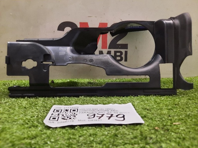 Convogliatore ARIA Paraurti ANT SX 31214424 Volvo S80 II 2007
