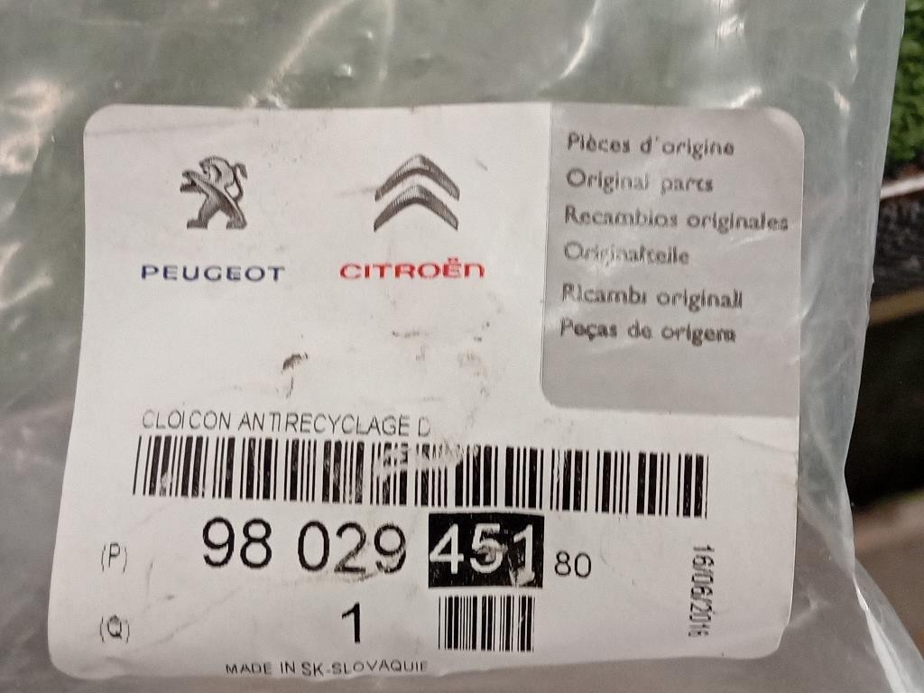 Convogliatore ARIA Radiatore INF 9802945180 Citroen C3 Picasso 2013