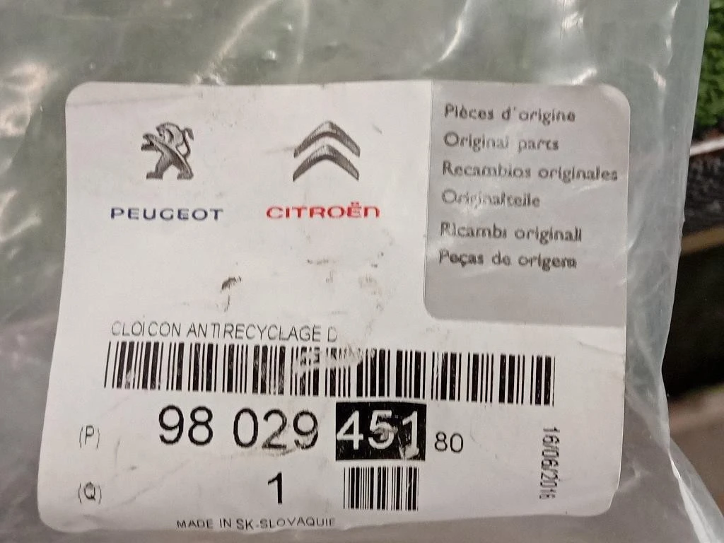 Convogliatore ARIA Radiatore INF 9802945180 Citroen C3 Picasso 2013