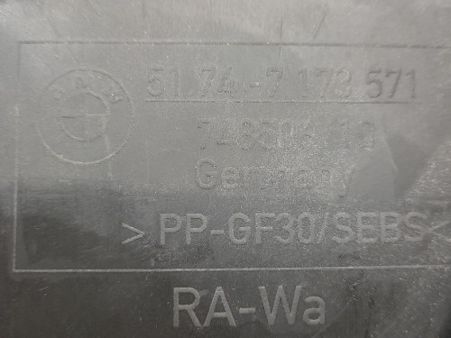 Convogliatore ARIA Radiatore SUP 51747173571 Bmw Serie 3 E90 Berlina 2005