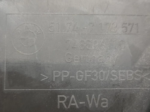 Convogliatore ARIA Radiatore SUP 51747173571 Bmw Serie 3 E90 Berlina 2005