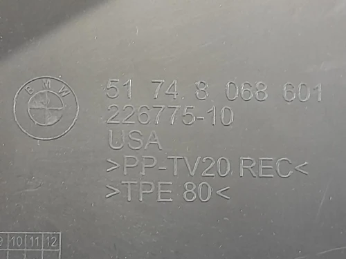 Convogliatore ARIA SX 51748068601 Bmw X3 G01 2018