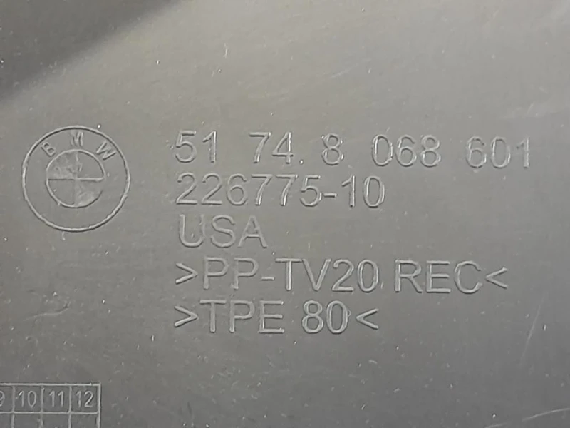 Convogliatore ARIA SX 51748068601 Bmw X3 G01 2018