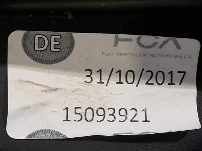 Coperchio BOX Portaoggetti 15093921 Citroen Jumper III 2014