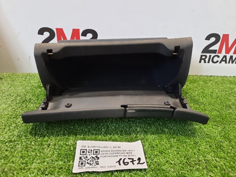 Coperchio BOX Portaoggetti 5J1857121C47H Skoda Roomster 5J7 2010