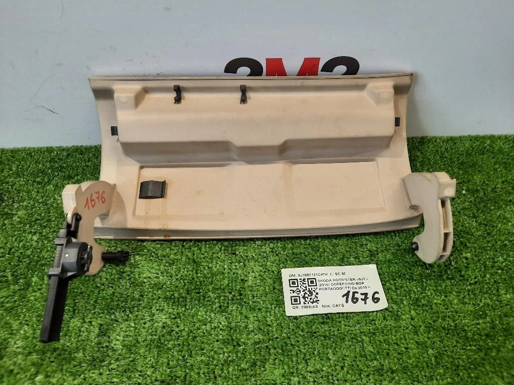 Coperchio BOX Portaoggetti 5J1857121C47H Skoda Roomster 5J7 2010