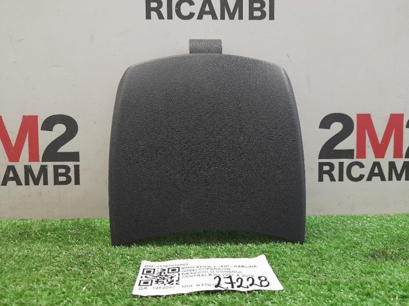 Coperchio Bracciolo Console Centrale 51167078563 Bmw Serie 1 E87 Berlina 2005