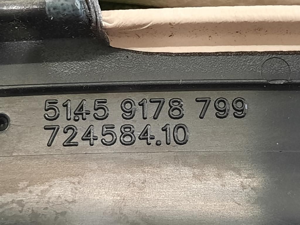 Coperchio Bracciolo Console Centrale 72458410 KIT RIVESTIMENTO CONSOLE CENTRALE ANT Bmw Serie 5 F07 GT 2010