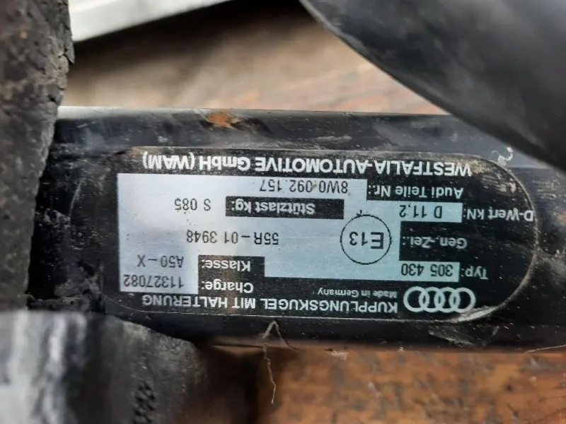 Coperchio Centrale Gancio Traino Paraurti POST 8W0092157 GANCIO TRAINO POSTERIORE COMPLETO Audi A4 8W5 Avant 2015