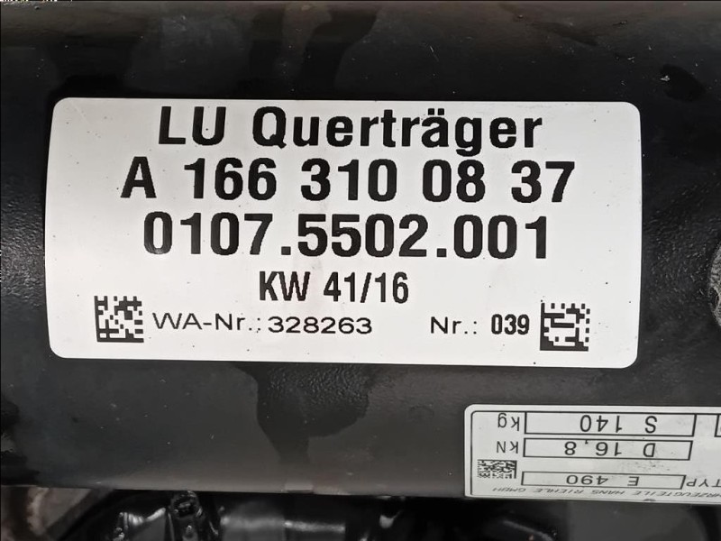 Coperchio Centrale Gancio Traino Paraurti POST A1663100837 Mercedes Classe GLE W166 2015
