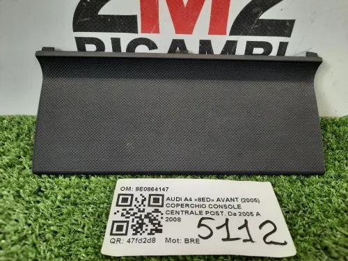 Coperchio Console Centrale POST 8E0864147 Audi A4 8ED Avant 2005
