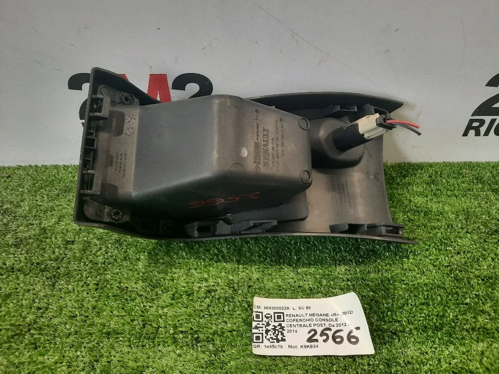 Coperchio Console Centrale POST 969300022R Renault Mégane III 2012
