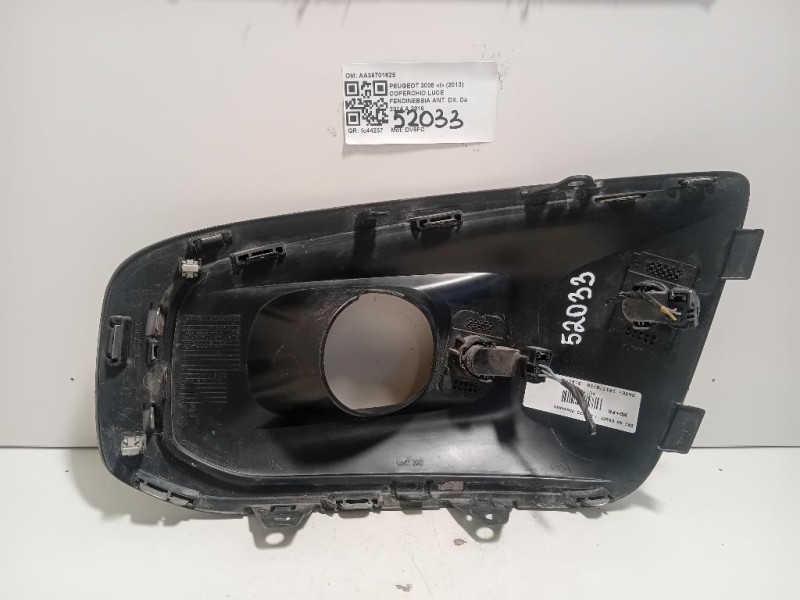 Coperchio LUCE Fendinebbia ANT DX AA36701625 Peugeot 3008 I 2013