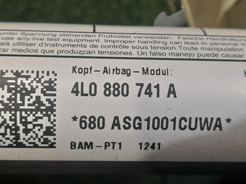 Air-bag A Tendina SX 30355249 Bmw Serie 1 E87 Berlina 2005