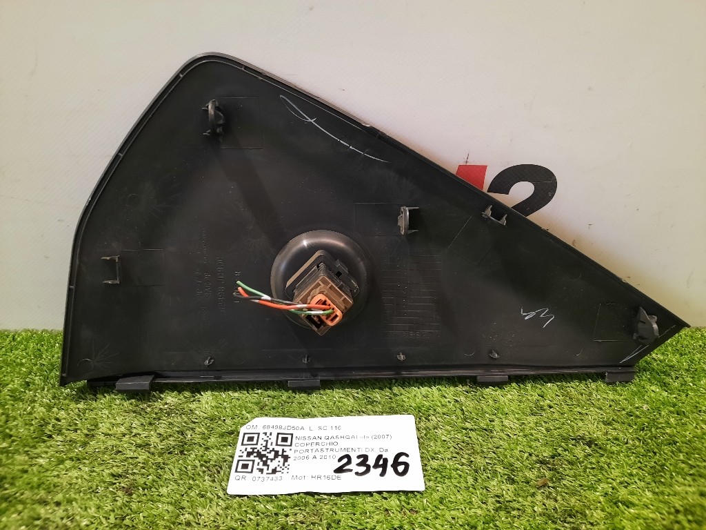 Coperchio Portastrumenti DX 68498JD50A CRUSCOTTO Nissan Qashqai I 2007