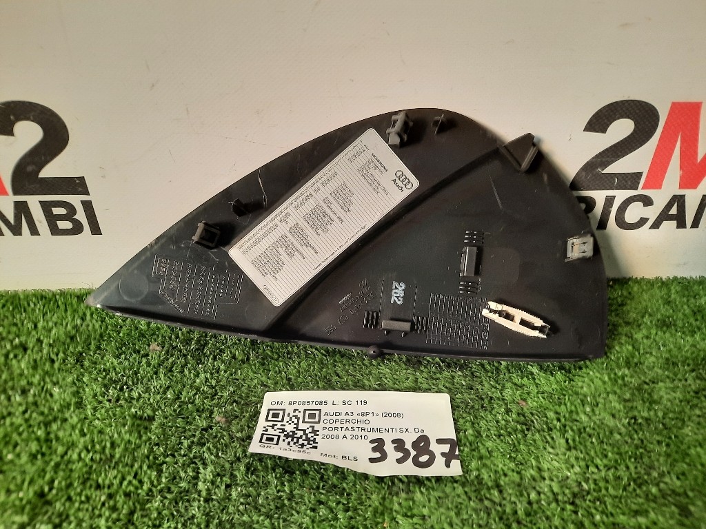 Coperchio Portastrumenti SX 8P0857085 CRUSCOTTO Audi A3 8P1 2008