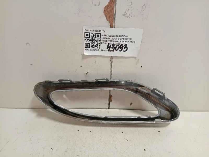Coperchio SEDE Terminale DI Scarico POST SX A0008850174 Mercedes Classe ML W166 2012