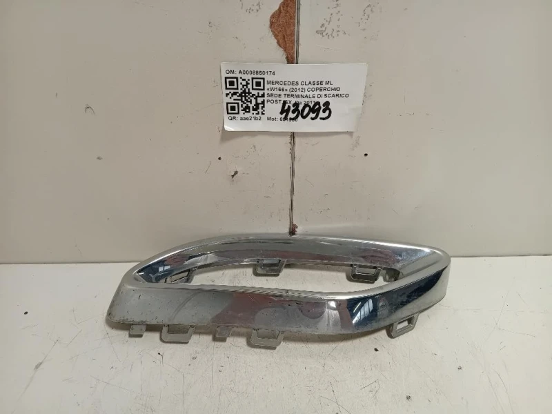 Coperchio SEDE Terminale DI Scarico POST SX A0008850174 Mercedes Classe ML W166 2012