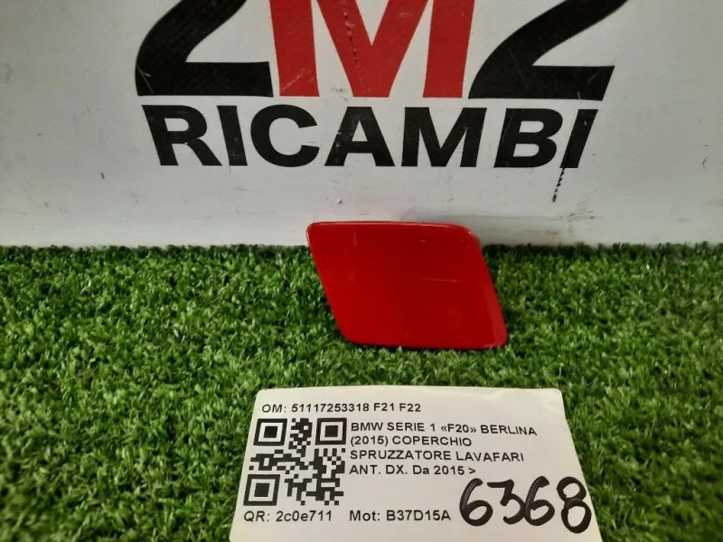 Coperchio Spruzzatore Lavafari ANT DX 51117253318 F21 F22 DX Bmw Serie 1 F20 Berlina 2015