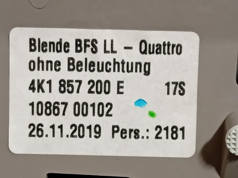 Copertura Display Cruscotto 4K1 857 200 E Audi A6 4a5c8 Avant 2018