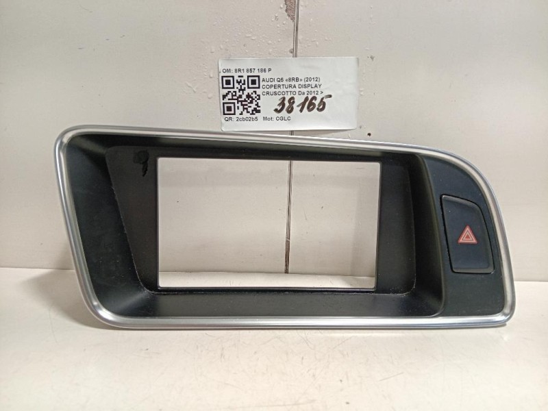 Copertura Display Cruscotto 8R1857186P3Q7 Audi Q5 8RB 2012